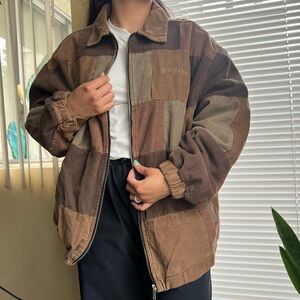 UO BDG Patchwork Corduroy Harrington Jacket